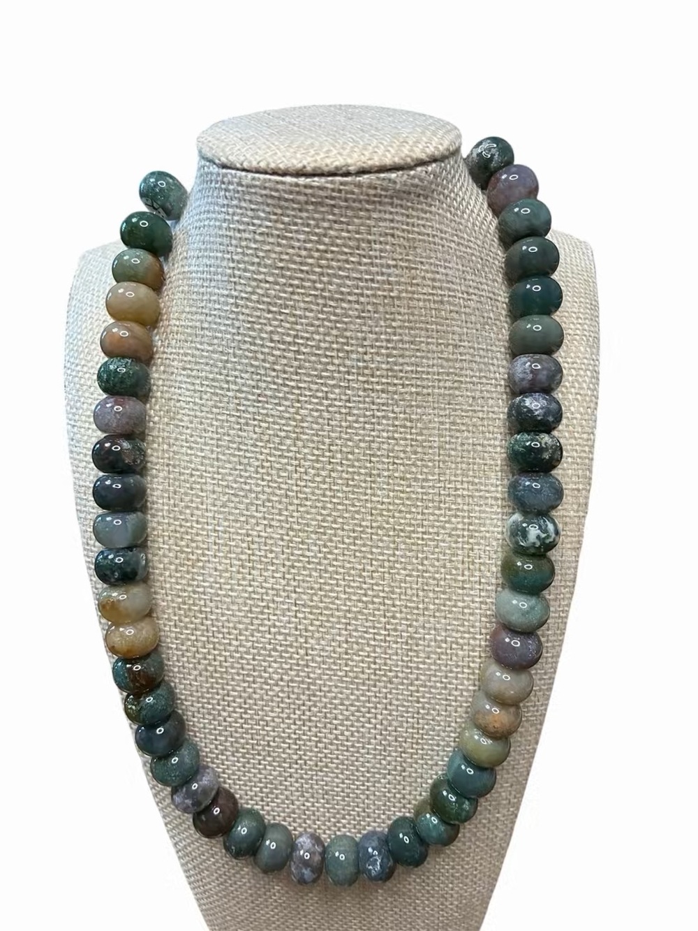 Ocean Jasper Bead Necklace - Women Jewelry